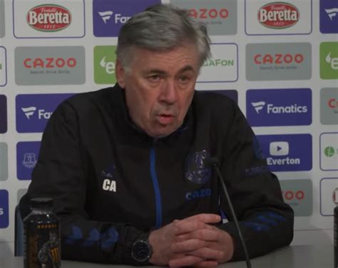 Carlo Ancelotti Joins Everton Fans With Subtle Dig At Liverpool Over