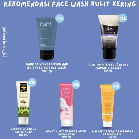 Facial Wash Sabun Cuci Muka Untuk Kulit Kering Kulit Kering