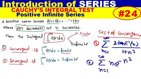 Cauchy S Integral Test Of Positive Infinite Series Convergence Of