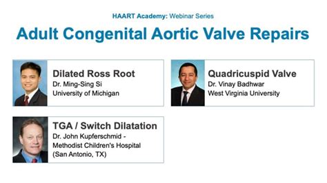 Haart Academy Adult Congenital Aortic Valve Repair Biostable Science