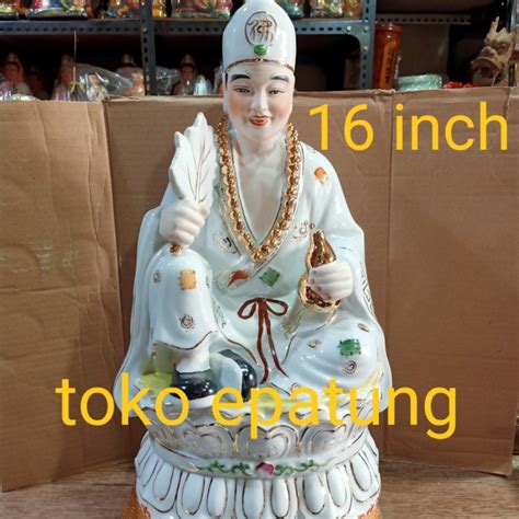 Jual Patung Dewa Chikung Cikung Ci Kung Duduk Keramik 16 Inch 02