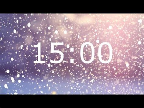 15 Minute Winter Timer With Relaxing Music And Alarm YouTube