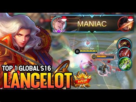 Maniac Lancelot Best Build Top Global Lancelot Gameplay