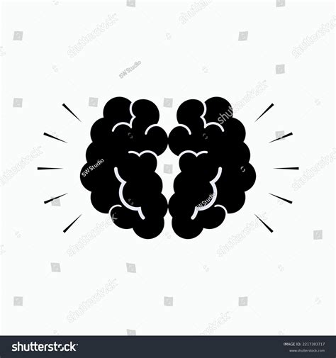 Mental Strength Icon Superior Cognitive Element Stock Vector (Royalty