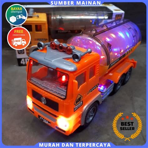 Jual Mainan Anak Mobil Truk Tangki Lampu Mainan Truk Tangki Bump Go