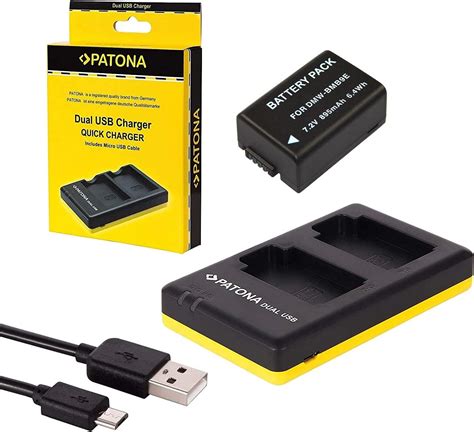 Kit En Pour Panasonic Lumix Dc Fz Batterie Compatible Avec