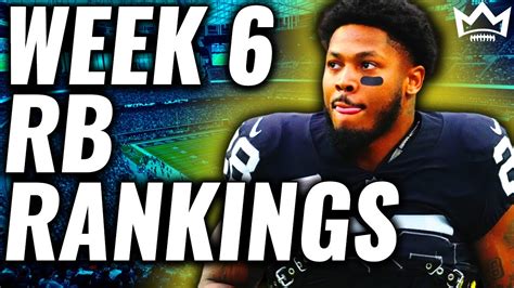 Top 36 Running Back Rankings Tiers Week 6 Fantasy Football 2023