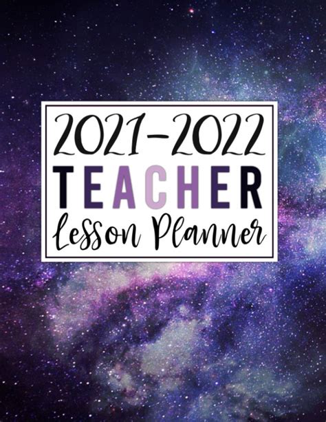 Buy 2021 2022 Teacher Lesson Planner Beautiful Galaxy Design At A