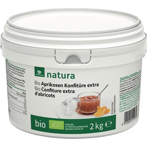 Transgourmet Österreich Natura Bio Konfitüre Aprikose Fruchtanteil 45