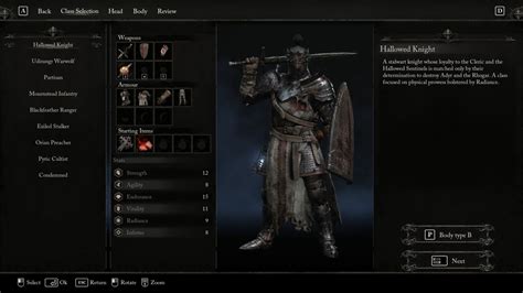 Best Starting Build For Hallowed Knight Class In Lords Of The Fallen Lotf