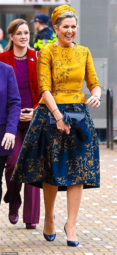 Queen Maxima Of The Netherlands Stuns In A Sunny Ensemble In Tilburg Artofit