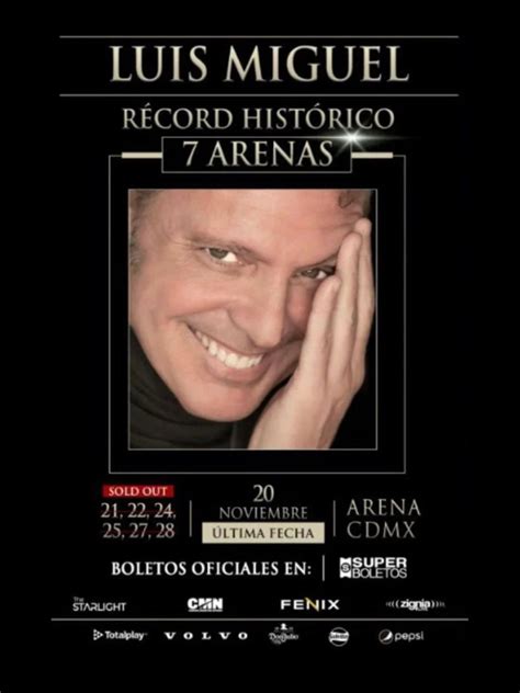 Nueva Fecha De Luis Miguel En Arena Cdmx Precios Boletos Y Detalles