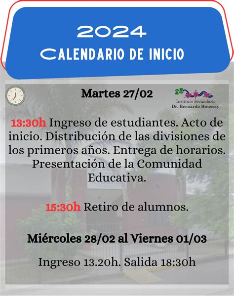 Inicio Ciclo Lectivo