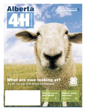 Fillable Online Www1 Agric Gov Ab 4 H MAGAZINE FINAL Indd Agriculture