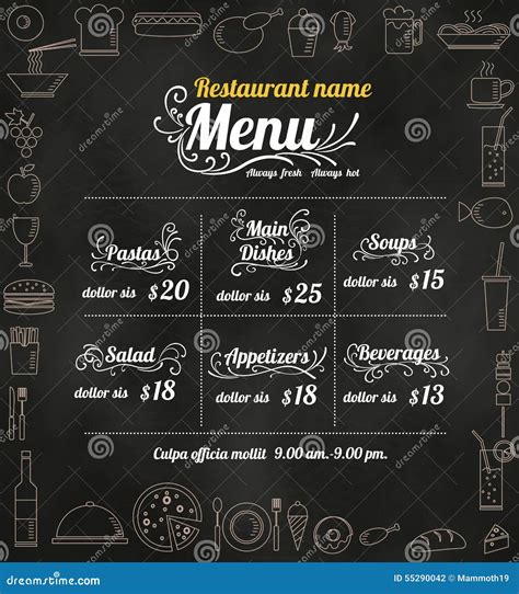 Chalkboard Designs Restaurant