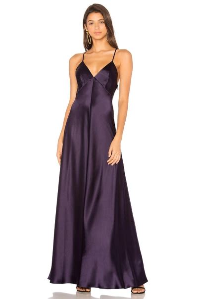 Jill Jill Stuart Sleeveless V Neck Gown In Navy Modesens