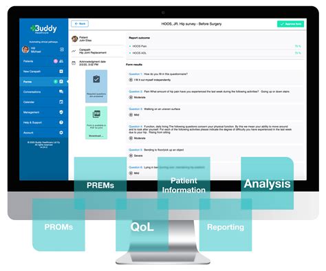 Electronic Patient Reported Outcomes Collection Buddy Healthcare