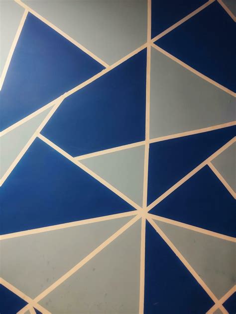 Geometric wall paint home decore,3 color geometric wall paint ,home interior,creating a ...