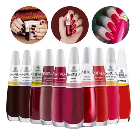 Kit Esmaltes Impala Cores Sortidas Atacado Manicure Cor Sortidos