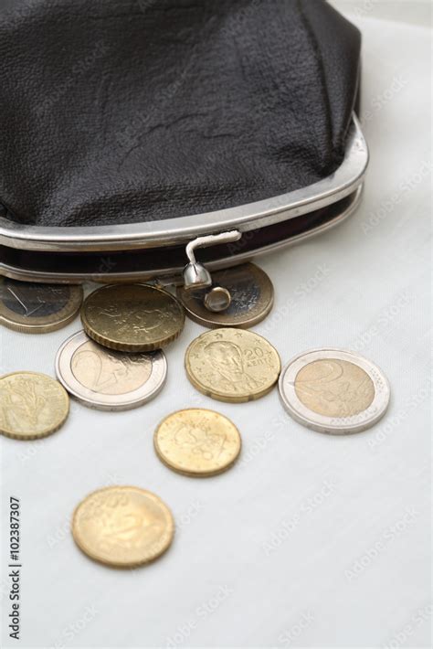 Wallet And Coins Stock Photo | Adobe Stock