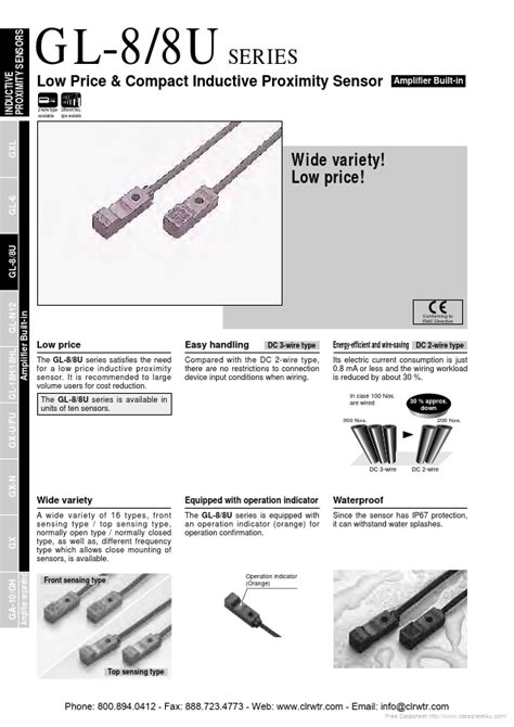 GL 8HUIB Sensor Datasheet Distribuidor Stock Y Mejor Precio