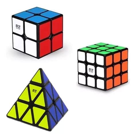 Pack Cubos Qiyi Rubik Speedcube X X X X Pyraminx Color De La