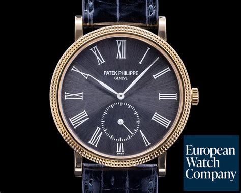 Patek Philippe J Calatrava K Yellow Gold Rare Grey Dial