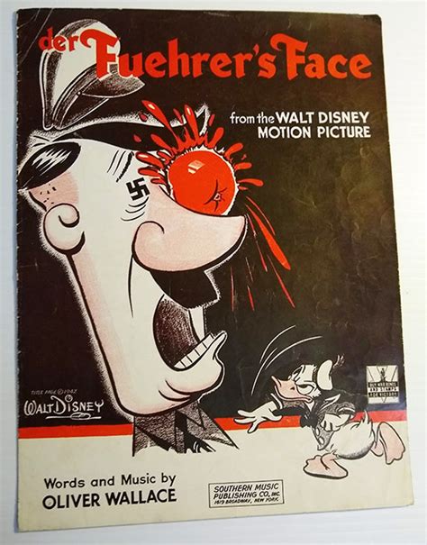 Der Fuehrer S Face Sheet Music From The Walt Disney Motion Picture By