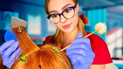 Asmr School Nurse Lice Check Roleplay👩🏻‍⚕️🐜🐛 Lice Removal And Scalp