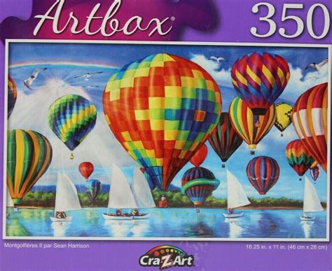 Jigsaw Puzzle 350 Piece Hot Air Balloons 2 By Sean Harrison 18 X 11 Artbox EBay