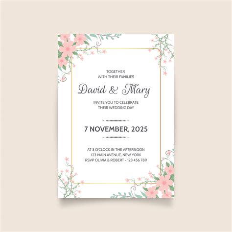 Free E Wedding Invitation Card Templates – Mightyprintingdeals.com