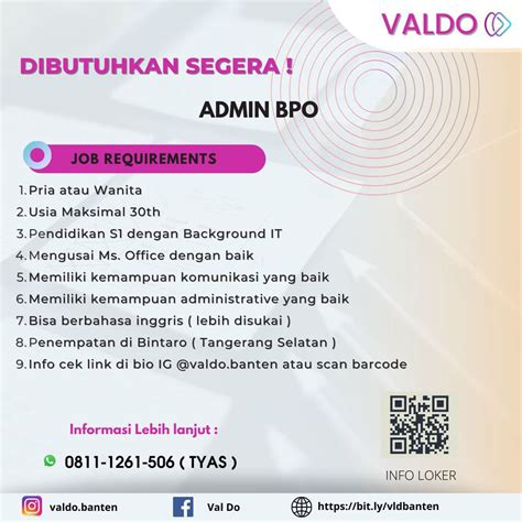 Lowongan Kerja Admin Bpo Di Pt Valdo Sumber Daya Mandiri