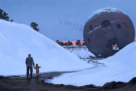 Завораживающие футуристичные пейзажи Симона Столенхага Simon Stålenhag