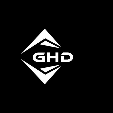 GHD abstract technology logo design on Black background. GHD creative initials letter logo ...