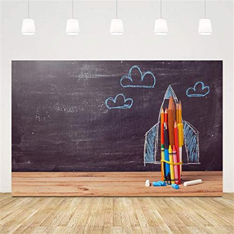 Chalkboard Blackboard Photography Backdrop Back To School Wooden Floor