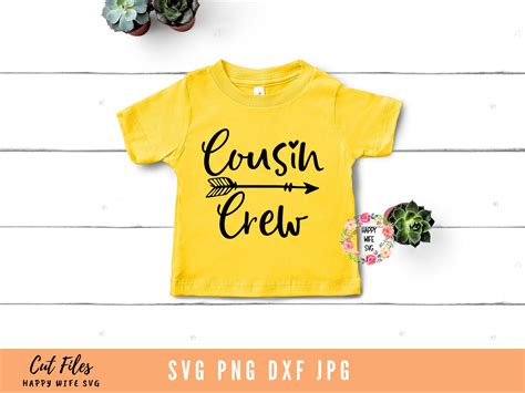 Cousin Crew Svg Cousin Svg Dxf And Png Instant Download Etsy Canada