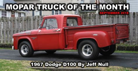 1967 Dodge D100 By Jeff Null Update Mopar Truck Of The Month