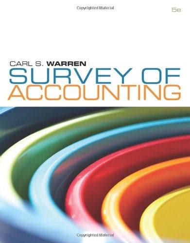 El Solucionario On Twitter Survey Of Accounting Carl S Warren