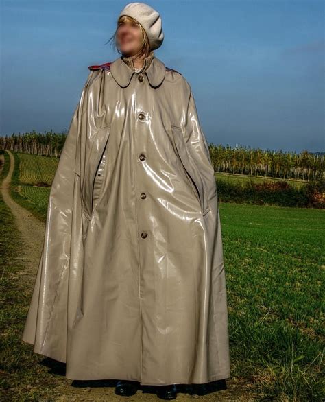 Pvc Cape Regencape Raincape Raincoat Regenmantel Kein Lackmantel