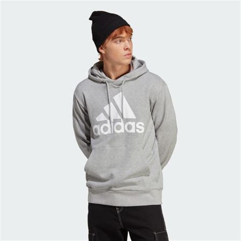 adidas Essentials French Terry Big Logo Hoodie - Grey | Free Shipping ...