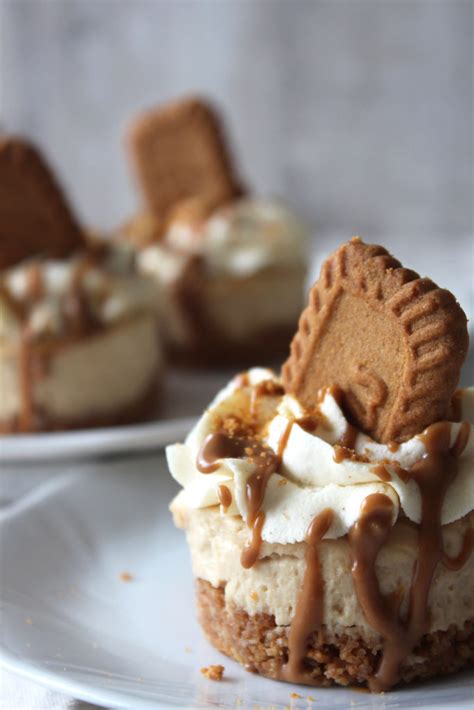 No Bake Mini Lotus Biscoff Cheesecake