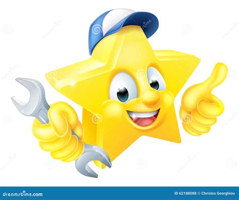 Plumber Mechanic Emoticon Emoji With Spanner Vector Illustration ...