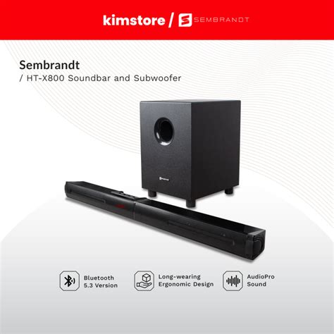 Sembrandt HT-X800 Soundbar with Subwoofer | Lazada PH