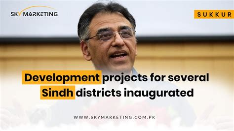 Development Projects For Several Sindh Districts Inaugurated Sky