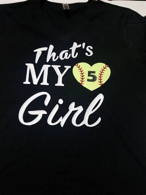 Softball Mom T Shirtmy Daughtersoftball T Shirt Etsy Softball Mom