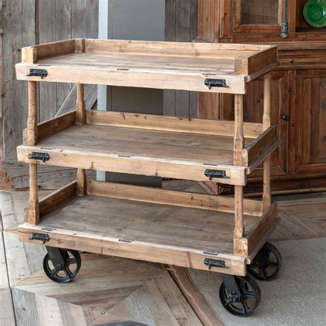 Wooden Bakery Cart In 2021 Diy Farmhouse Decoration Rustic Furniture