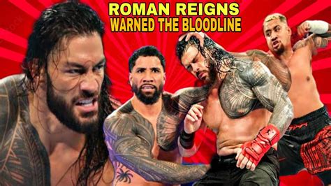 Roman Reigns Warned The Usos Roman Reigns Destroy The Bloodline WWE