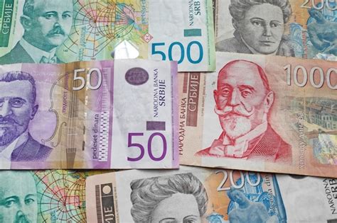 Premium Photo | Stack of serbian dinar banknotes