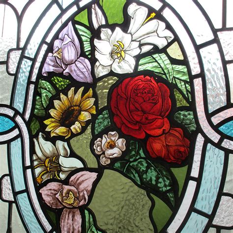 Highly Intricate Victorian Stained Glass Panel Sg0108 2 Period Home Style