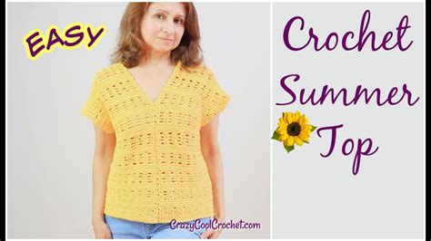 Easy Crochet Summer Top Beginner Friendly Youtube